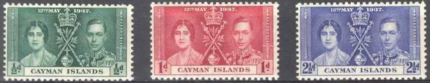 1937 Cayman Isles - SG112-14 GVI Coronation Set (3) MH
